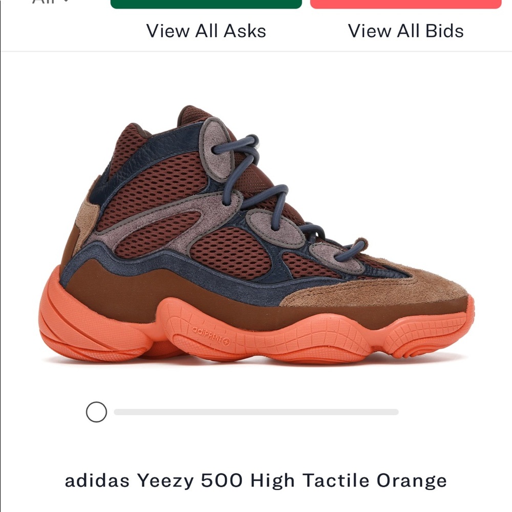 Yeezy 500 High Tactile Orange